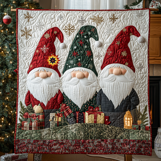 Gnome Christmas WG1712021CL Quilt