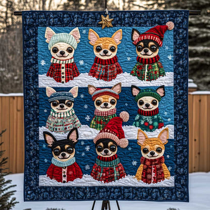 Adorable Sweater Chihuahua WP1909047CL Quilt