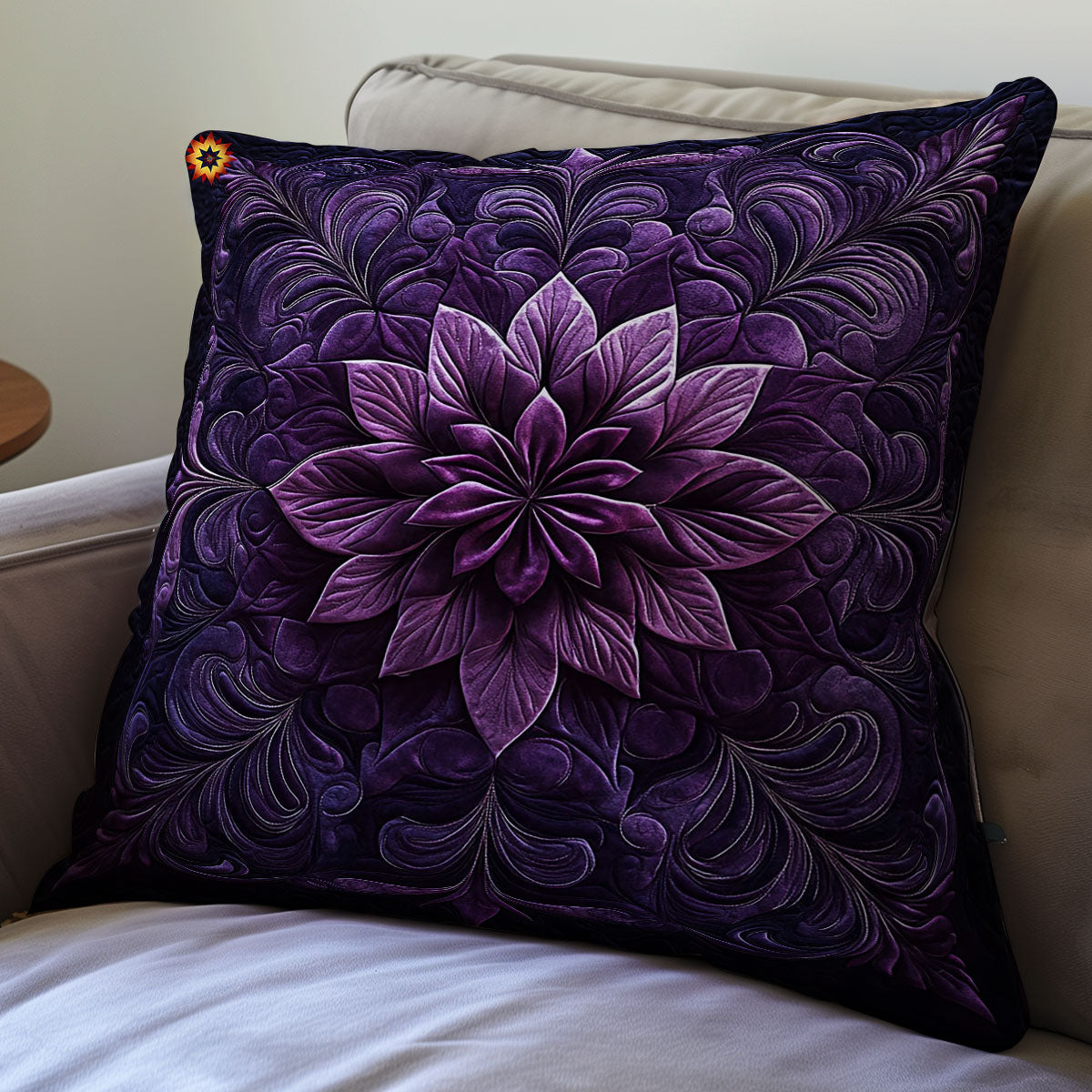 Mystic Purple Flower WY0912078CL Quilt Pillow Case