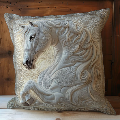Cream Horse WY0101006CL Quilt Pillow Case