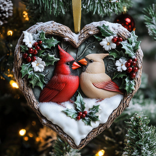 Romantic Cardinal WN2110080CL Christmas Ornament