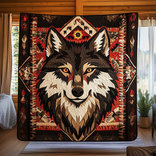 Native American Wolf Spirit WP0212032CL Quilt