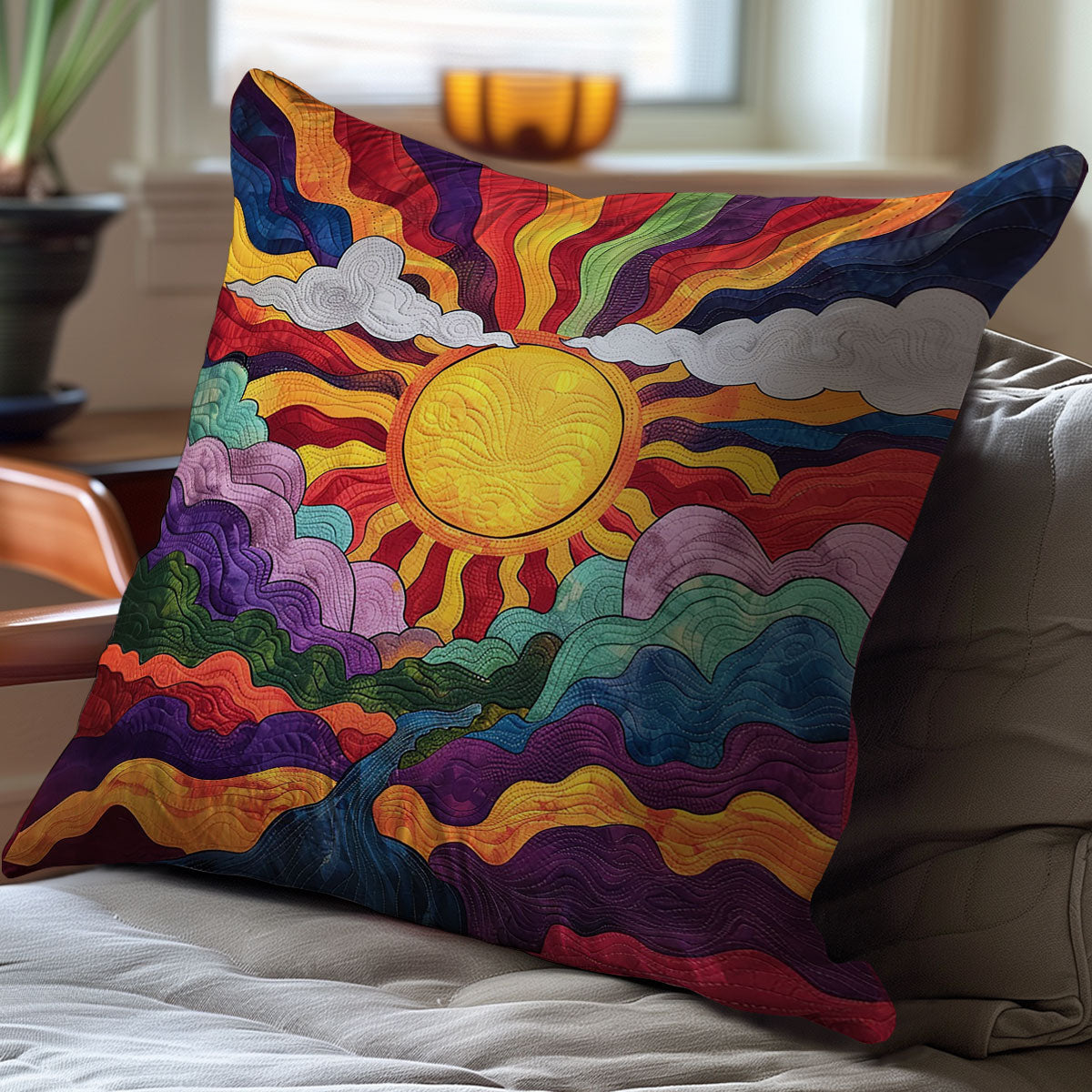 Colorful Sky WJ1710033CL Quilt Pillow Case