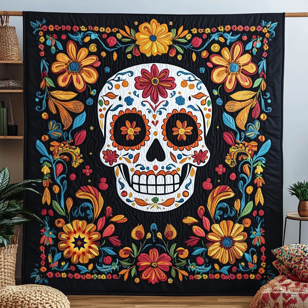 Skull Flower WX0811031CL Quilt
