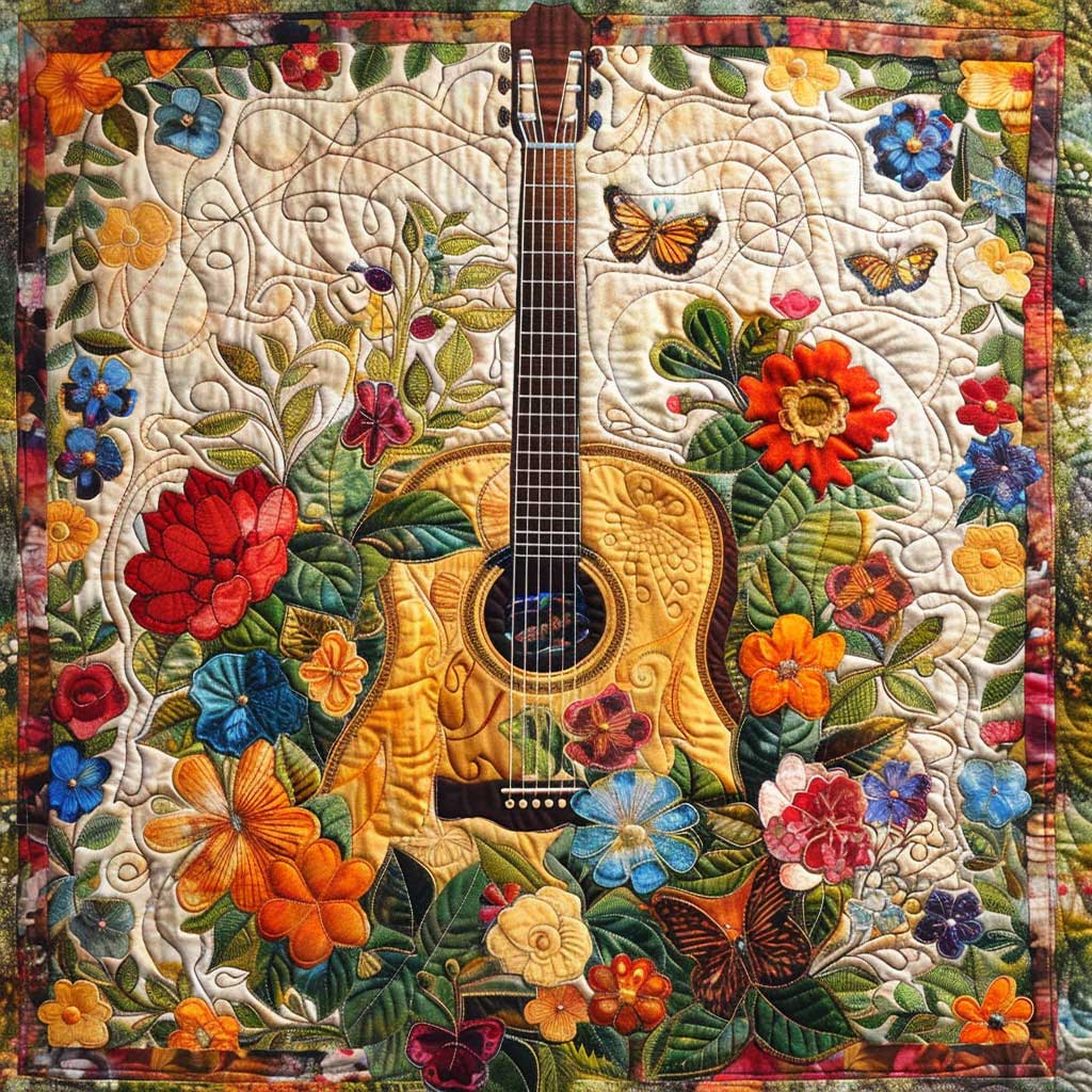 Flower Guitar WJ1109004CL Quilt