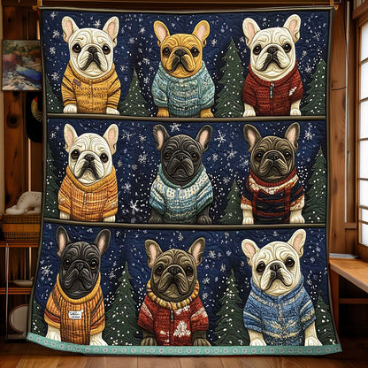 Winter Sweater French Bulldog WP1309019CL Quilt