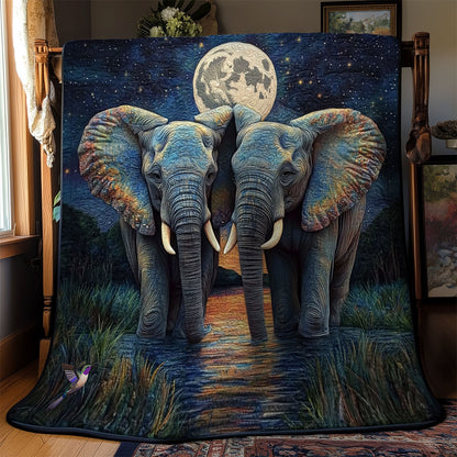 Couple Elephant WY2311037CL Quilt