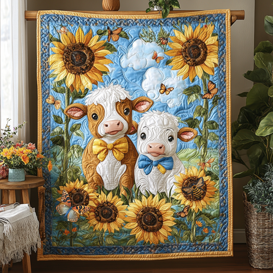 Sunflower Baby Cow WG1812013CL Quilt