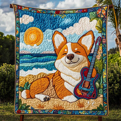 Corgi Sunset Jam WN0410013CL Quilt