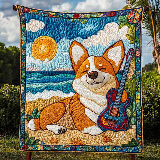 Corgi Sunset Jam WN0410013CL Quilt