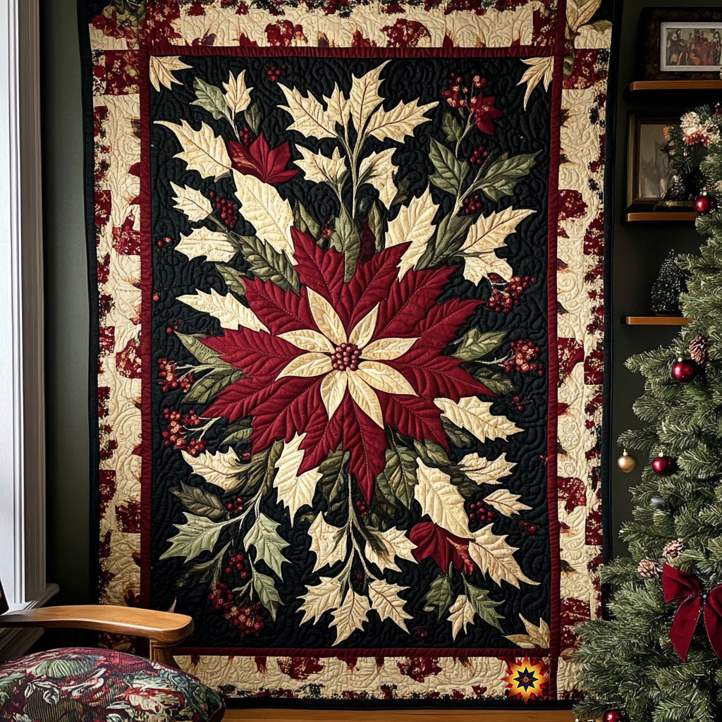 Poinsettia WX0811027CL Quilt