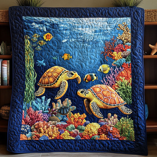 Turtle Under Sea WX2110002CL Quilt