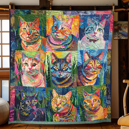 Colorful Cats WJ2809006CL Quilt