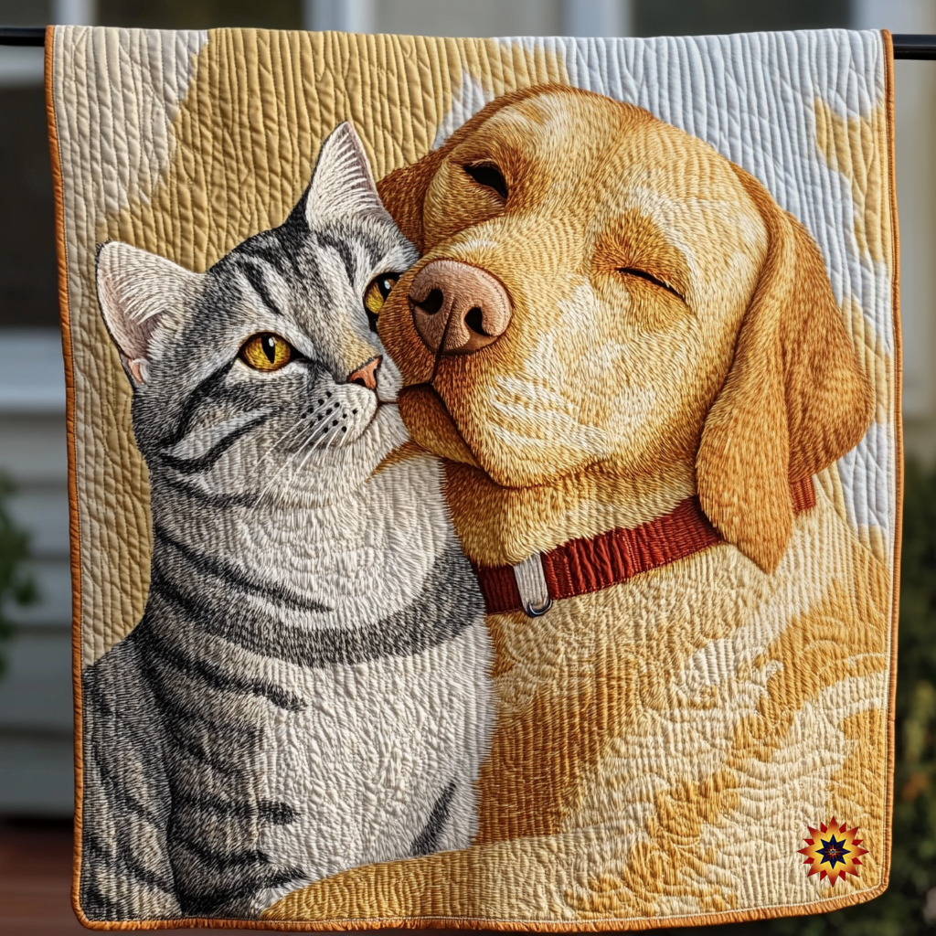 Cat Me And My Bestie WU1012001CL Quilt
