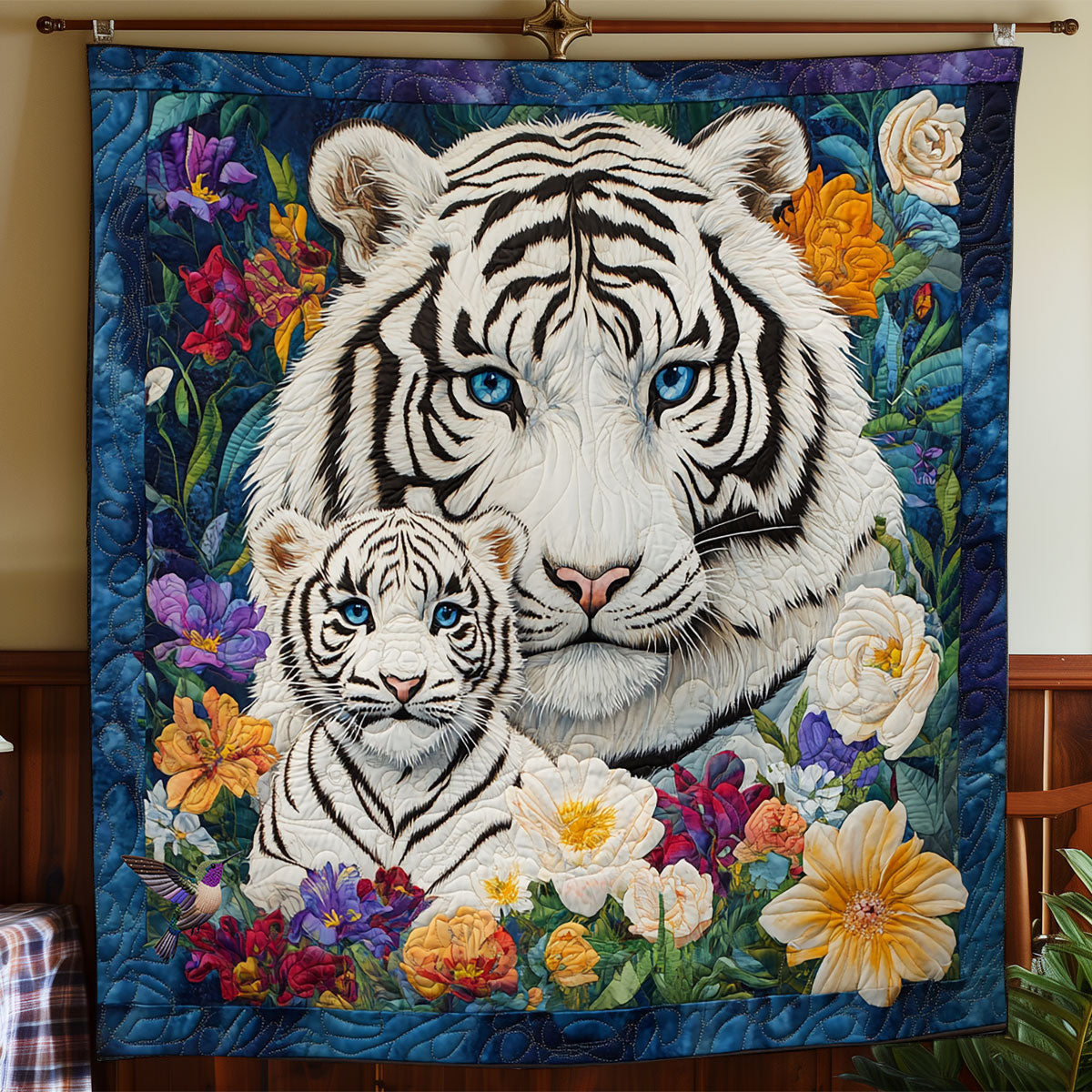 Tiger Family WY2111033CL Quilt