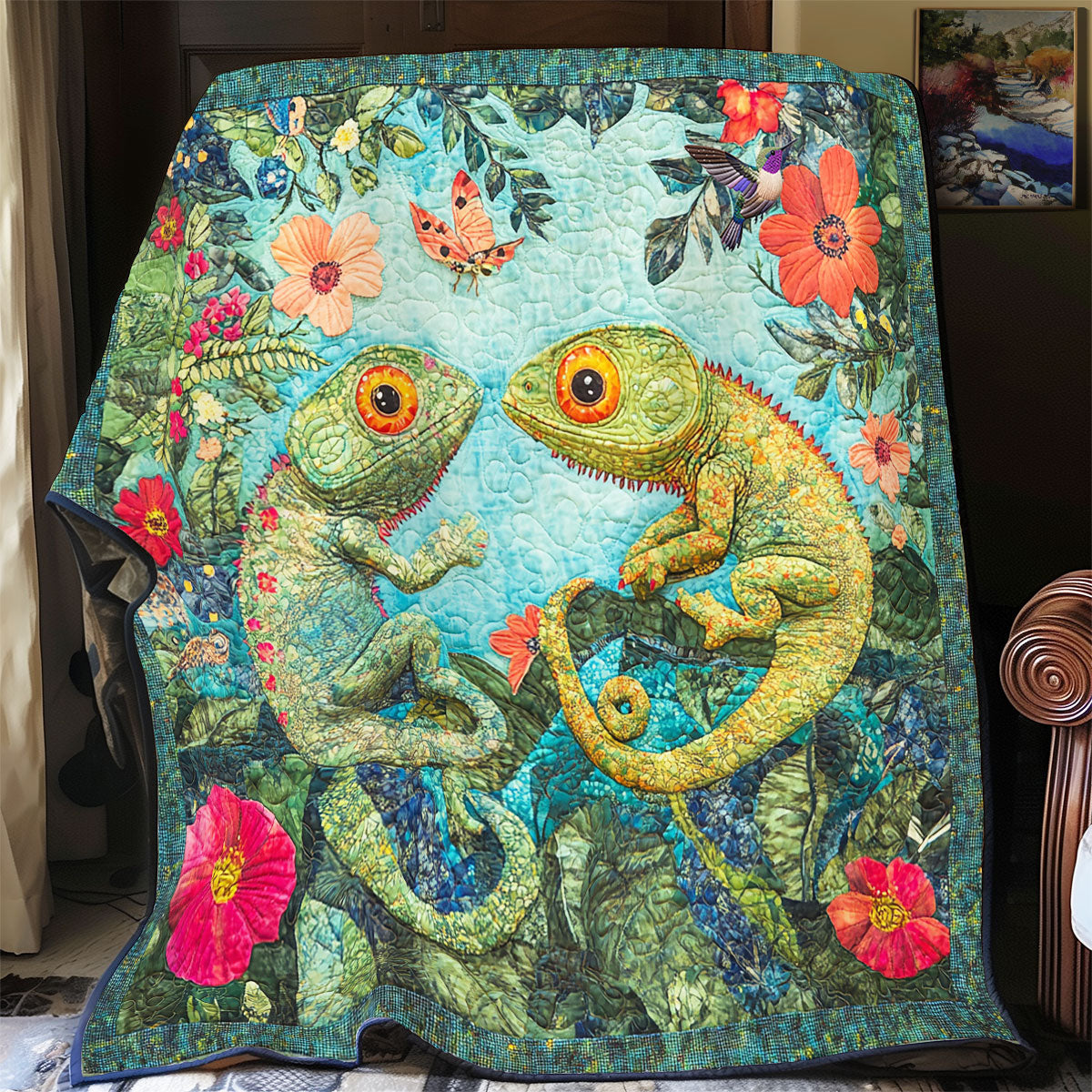 Couple Lizard WY1411033CL Quilt