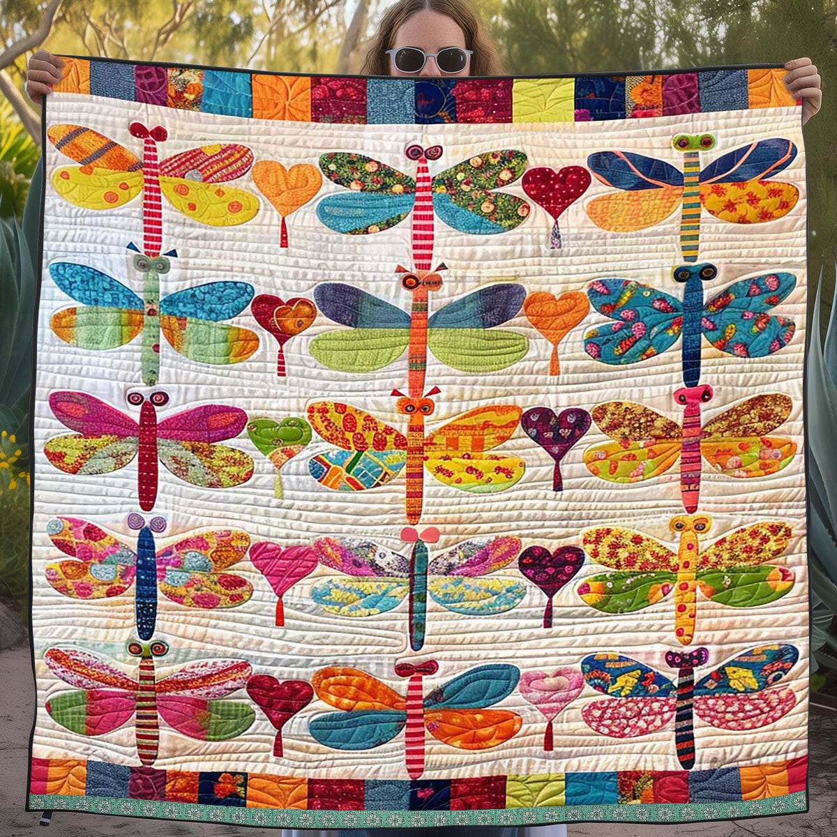 Patchwork Dragonflies WJ2609011CL Quilt