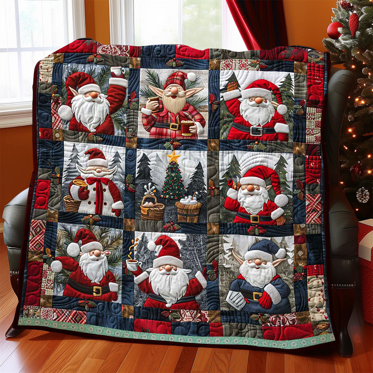 Cute Gnome Hot Cocoa WP2208005CL Quilt