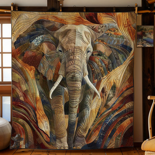 Earth Tones Elephant WN3010028CL Quilt