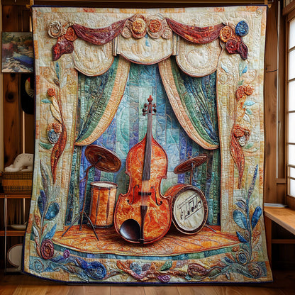 Drum And Cello WY1802016CL Quilt
