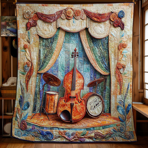Drum And Cello WY1802016CL Quilt