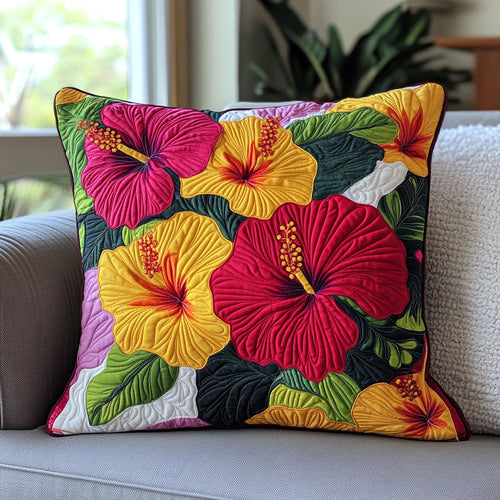 Hibiscus Flowers WT2702057CL Quilt Pillow Case