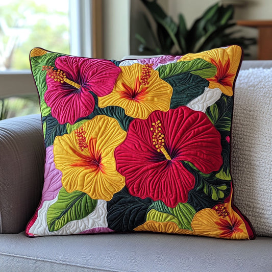 Hibiscus Flowers WT2702057CL Quilt Pillow Case