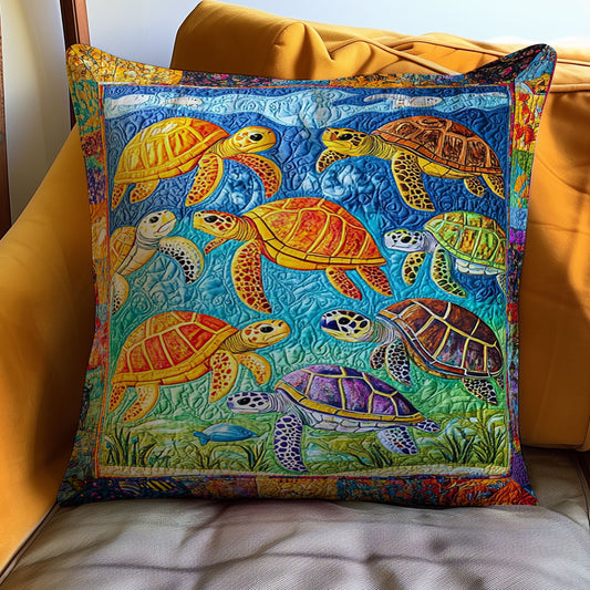 Turtle WJ1410030CL Quilt Pillow Case