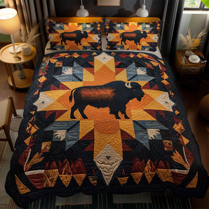 Native Tribal Bison WN2410035CL Duvet Cover Set