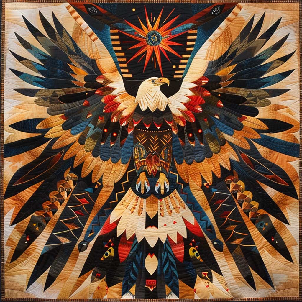 Eagle Native American WJ0407023CL Quilt