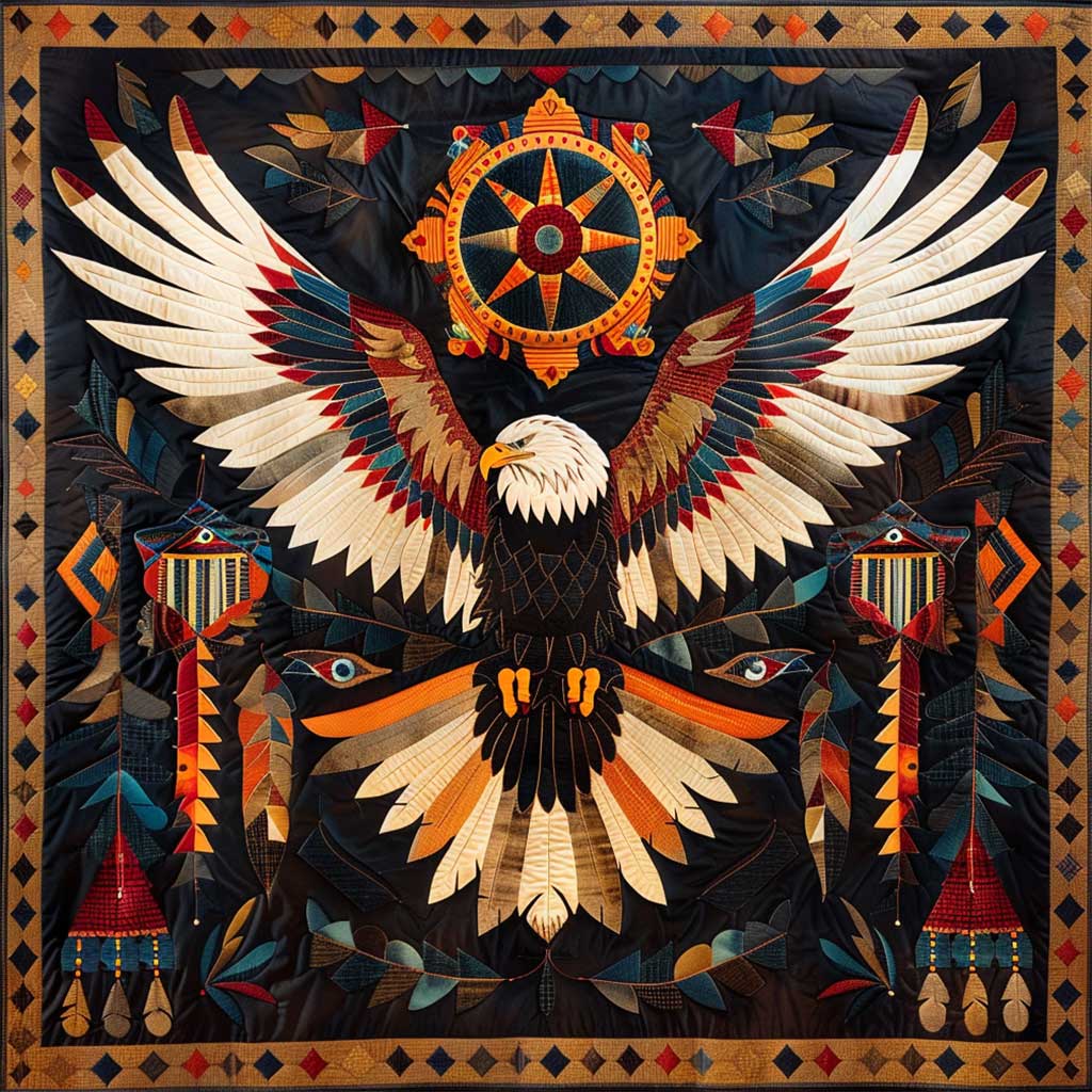 Eagle Native American WJ0507005CL Quilt