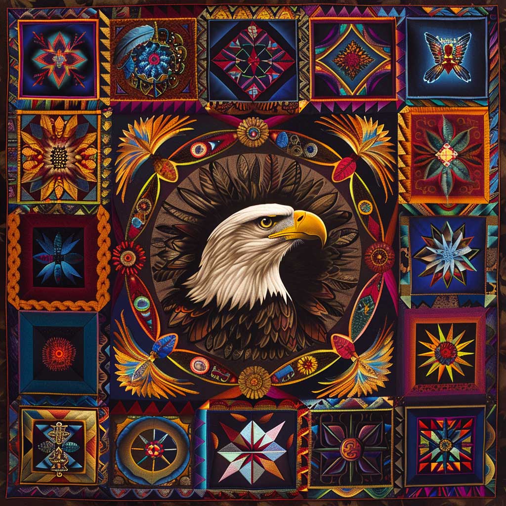 Eagle Native American WJ1507013CL Quilt