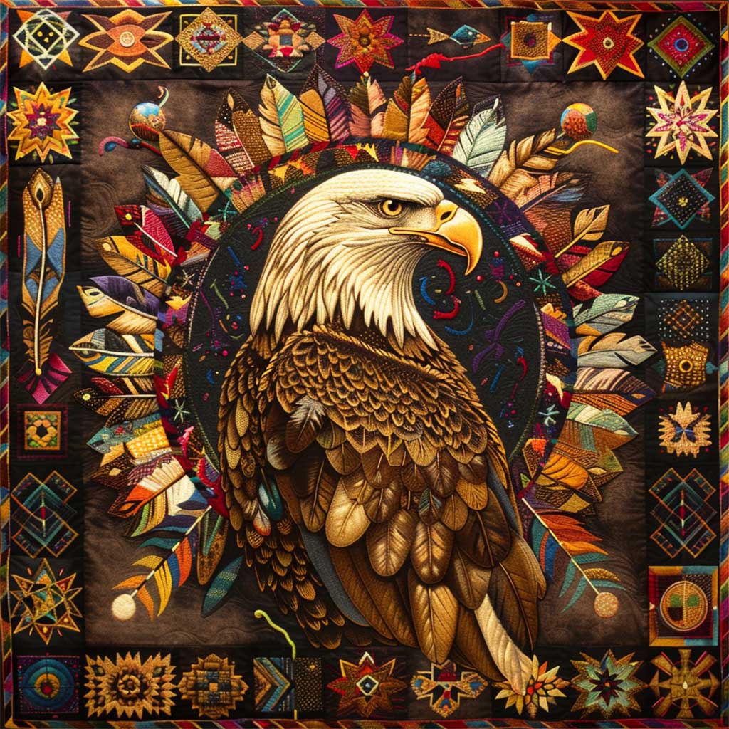 Eagle Native American WJ1607007CL Quilt