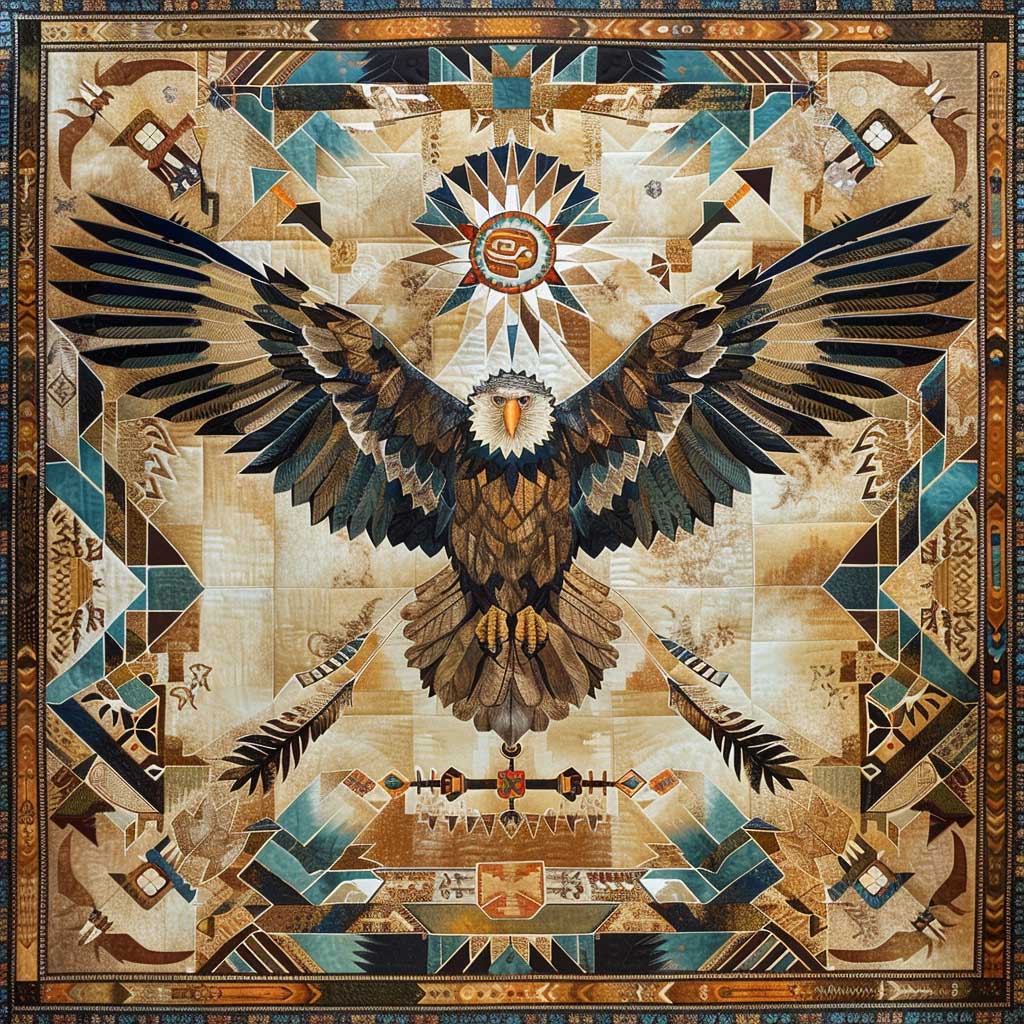 Eagle Native American XR0407022CL Quilt