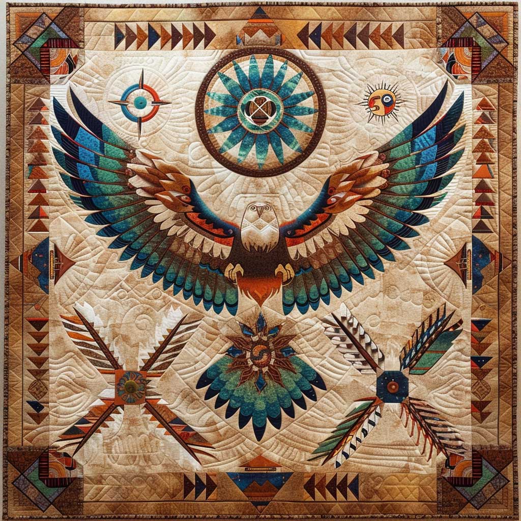 Eagle Native American XR0407023CL Quilt