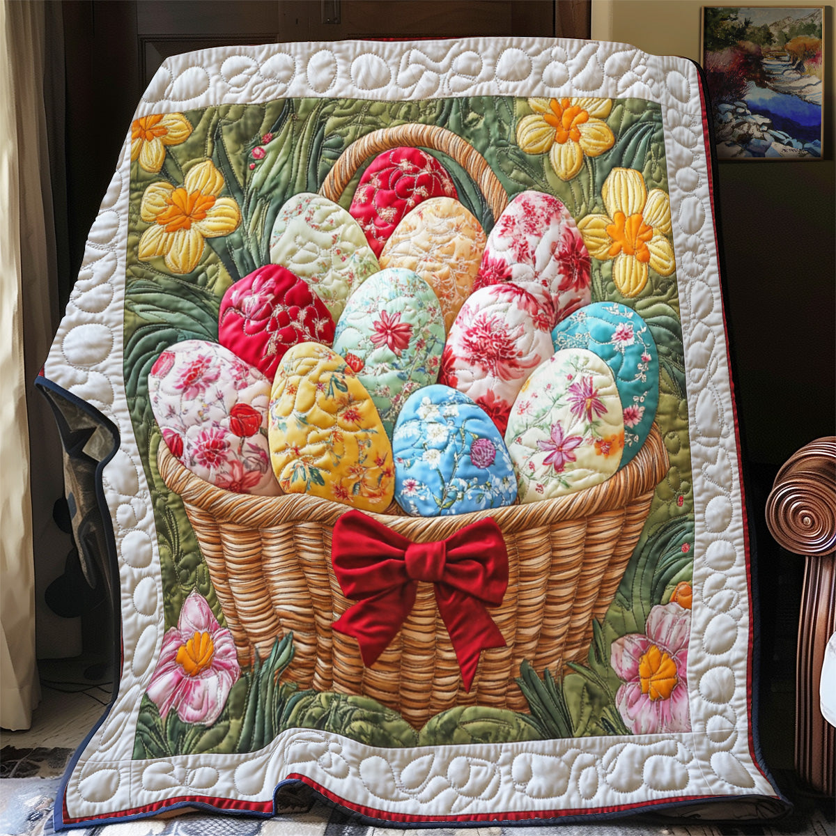 Easter Elegance Basket YR3112018CL Quilt