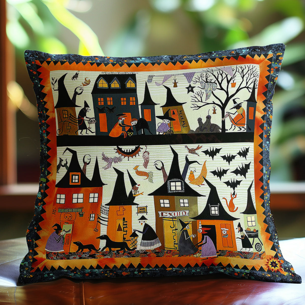 Halloween Witches' Secret Meeting WN0310104CL Quilt Pillow Case