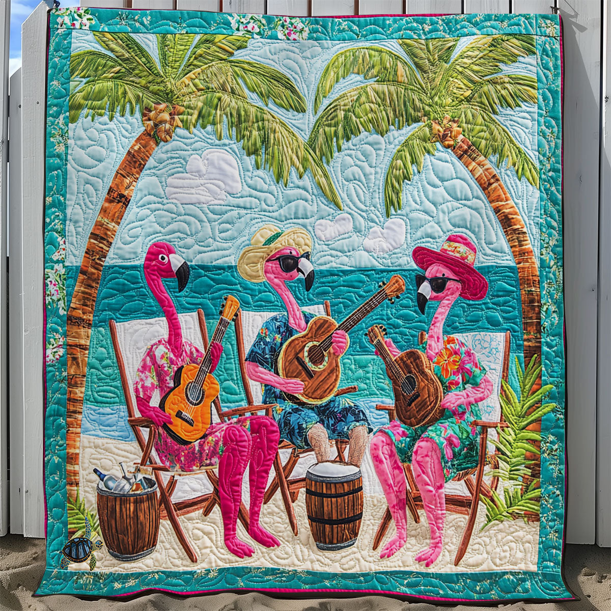 Flamingo Music Band WY0911019CL Quilt