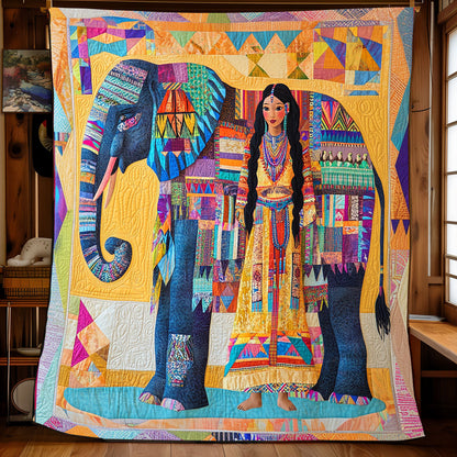 Tribal Princess & Elephant XB0304013CL Quilt