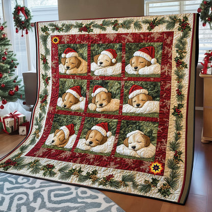 Sleeping Golden Retriever WP0512002CL Quilt