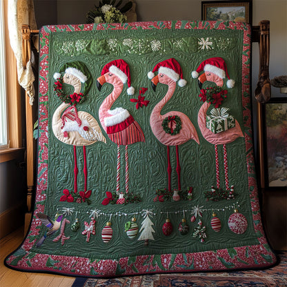 Holiday Flamingos WN0512033CL Quilt