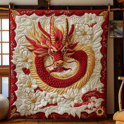 Flower Dragon WY0712046CL Quilt