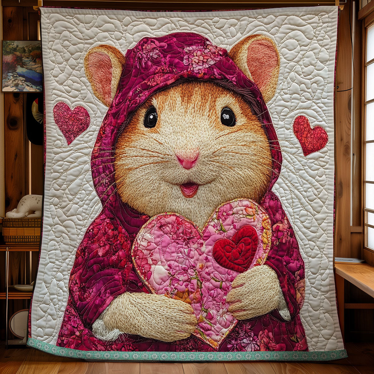 Hamster Love WX0512021CL Quilt
