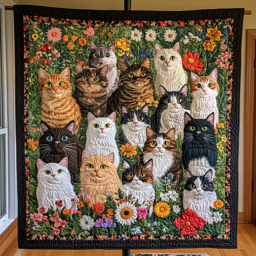 Gardening Cats XR0110010CL Quilt