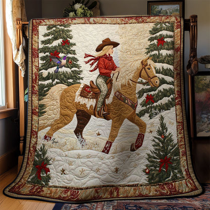 Cowgirl’s Christmas Horse WN2911039CL Quilt