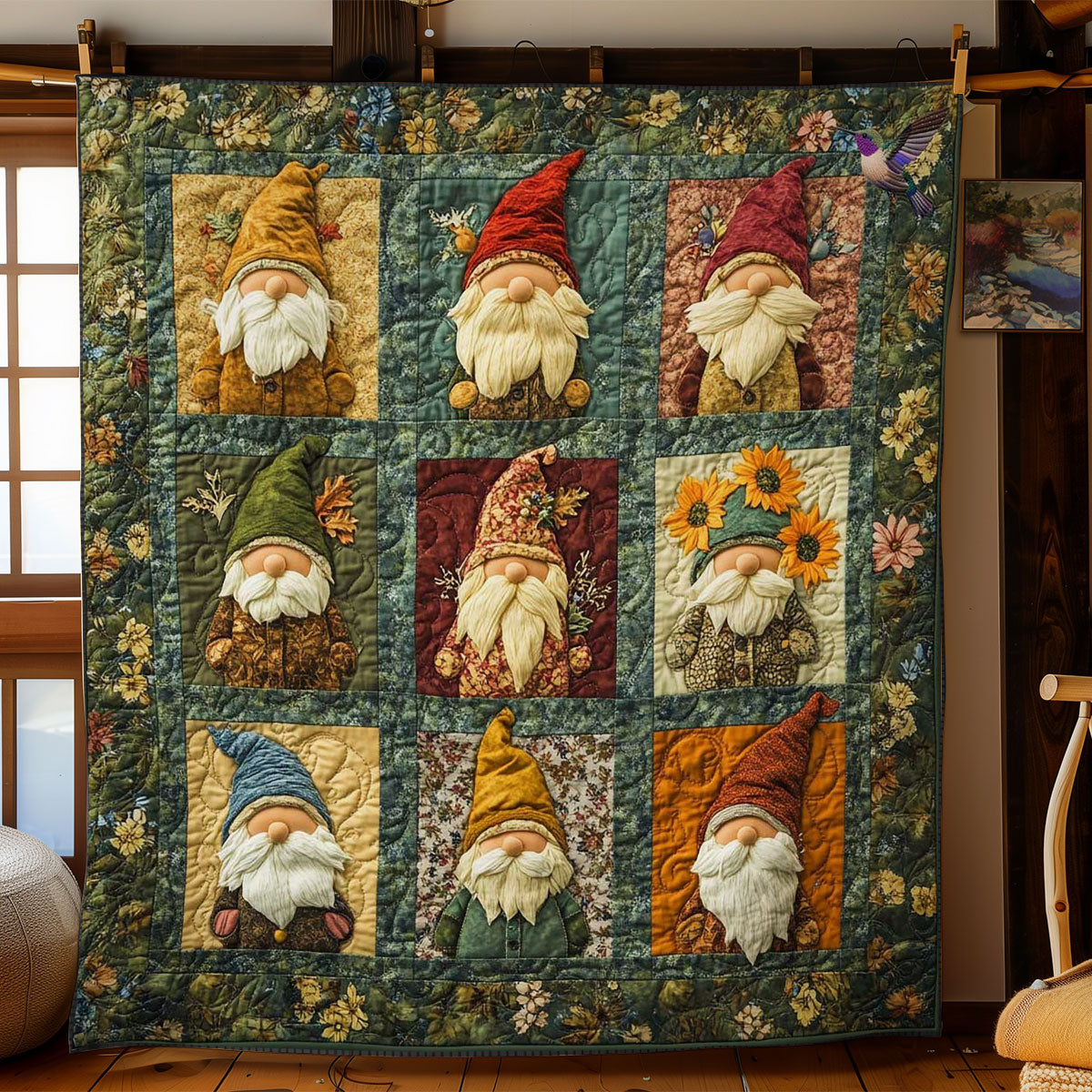 Country Gnome WN1411072CL Quilt