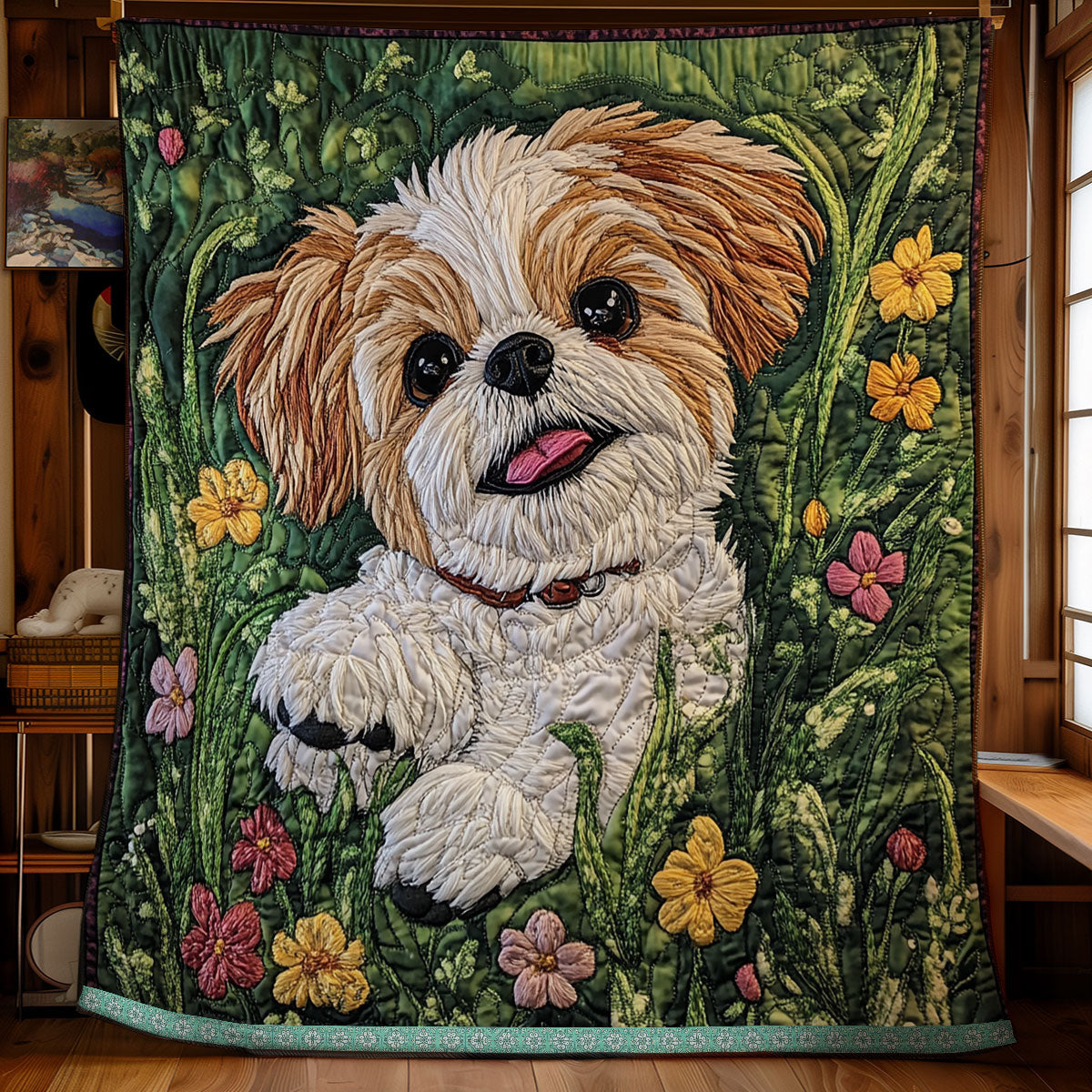 Shih Tzu Play WX0312025CL Quilt