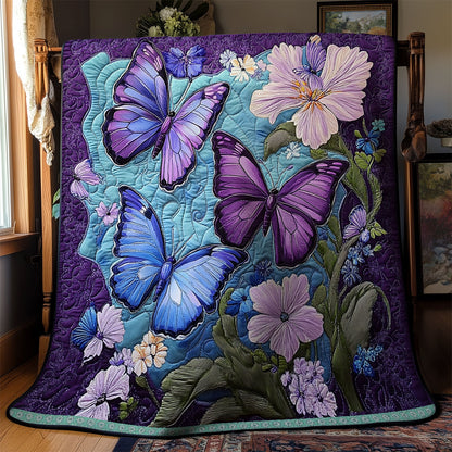 Purple Butterfly WX1511050CL Quilt