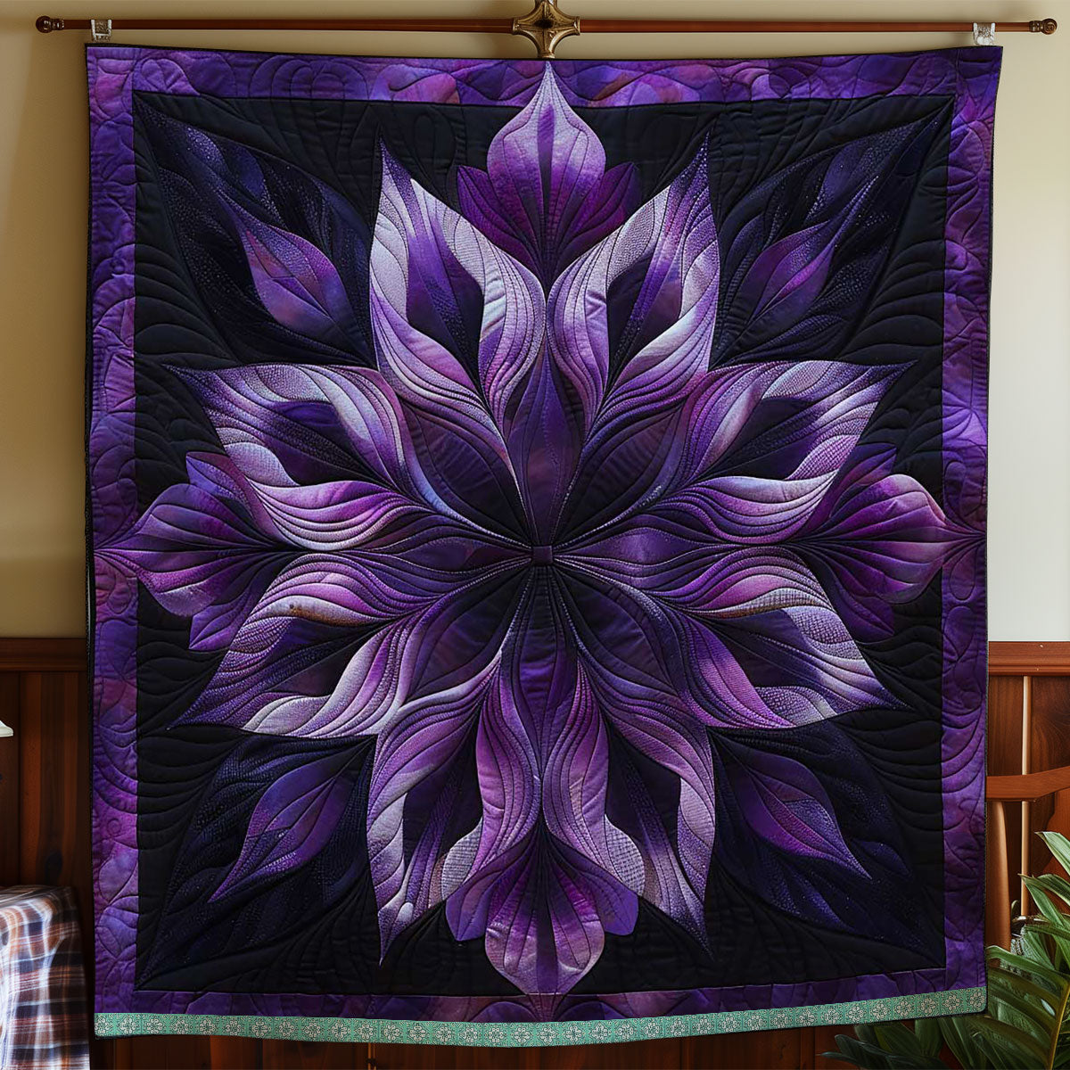 Mystic Purple Flower WN1508050CL Quilt