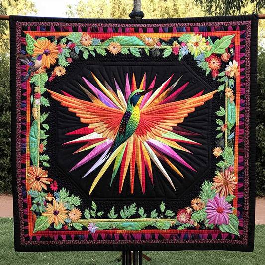 Hummingbird's Flower Harmony WN0910016CL Quilt